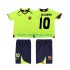 Camisola FC Barcelona RONALDINHO 10 2005 Retro Criança Equipamento Segundo 2006 Manga Curta